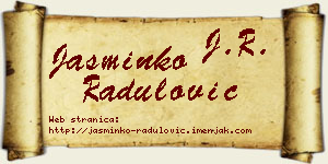 Jasminko Radulović vizit kartica